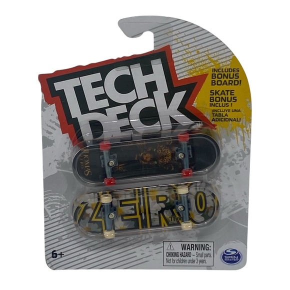 Tech Deck ZERO Skateboard Thomas Zero 2 Pack Sunflower ZERO‎ Leopard - Picture 1 of 5